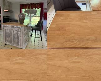 ( 2 ) Rolling Hand Painted Cabinets
