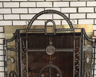 Metal Decorative Fire Screen 