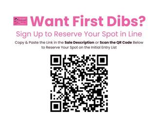 Please sign up so you can come in early.