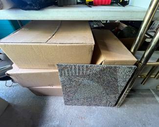 4 CASES OF CARPET SQUARES