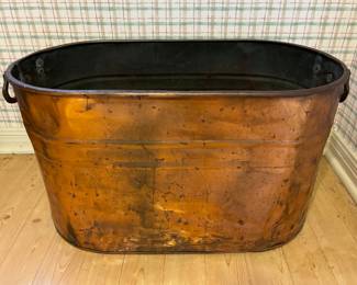 Vintage copper tub
