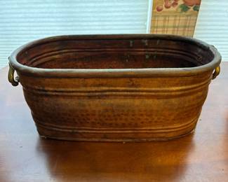 Small copper tub