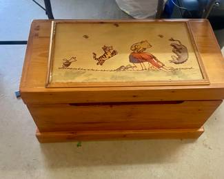 Mid century Winnie the Pooh toy box