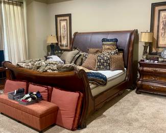 King size sleigh bed, Sleep Number mattress