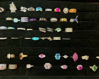 Costume jewelry rings
