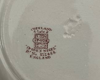 Copeland Spode "Spode's Nigel" c. 1907 china