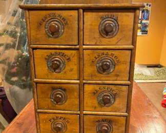 antique spice cabinet