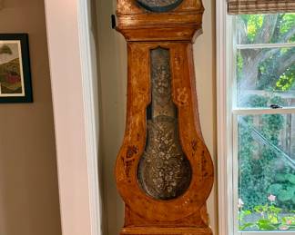 C. Mid 1800s French Comtoise or Morbier grandfather clock