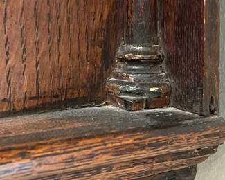 details of c. mid 1700s Thomas Sharp Clockmaker - Antique English long case clock - purchased in Wales in the 1960s