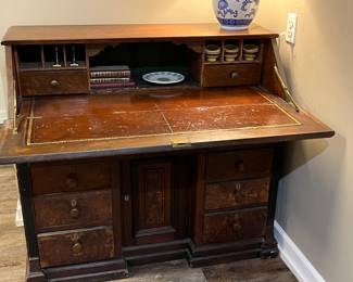 antique drop front desk