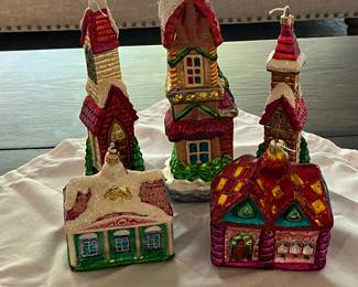 Radko Sugar Hill Christmas ornaments 