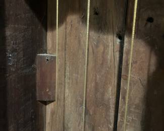 details of c. mid 1700s Thomas Sharp Clockmaker - Antique English long case clock - purchased in Wales in the 1960s