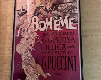 La Boheme poster print