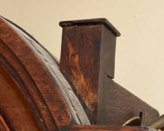 details of c. mid 1700s Thomas Sharp Clockmaker - Antique English long case clock - purchased in Wales in the 1960s