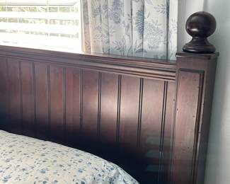 wood king bed frame
