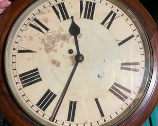antique T.W. Elliott Ltd England wall clock - needs a little TLC