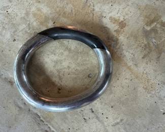 Tiffany sterling and wood bangle
