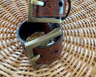 Johnny Farah alligator cuff bracelets - 2 available