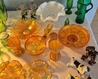 Carnival glass.