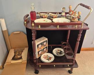 Cute little bar cart.