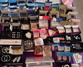 Some of the earrings.