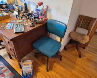 Vintage office chairs.