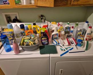 Of course cleaning supplies!!!  Washer and dryer not included.