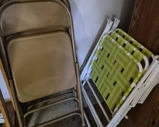 More folding chairs not pictured.