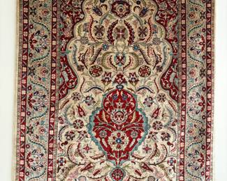 Silk Persian "Tree of Life" prayer rug