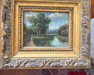 Miniature canvas art