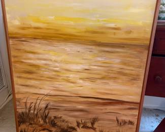Large canvas painting