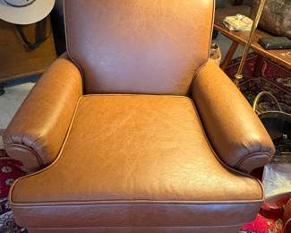Leather club chair