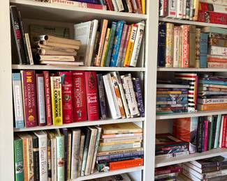 Large collection of vintage cookbooks
