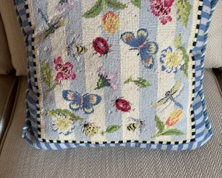 Needlepoint pillow
