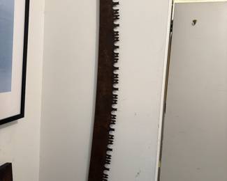 Antique logging saw