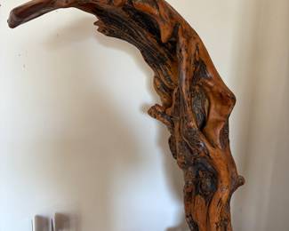 Driftwood art statue