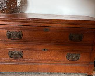 Antique lowboy dresser 