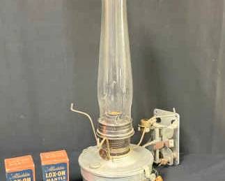 Vtg Aladdin Railroad Caboose Wall Mount Kerosene Lamp
