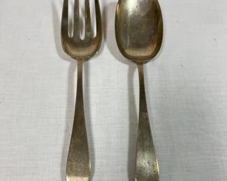 Sterling Serving Fork and Spoon