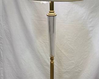 Gold Glass Floor Lamp With Shade