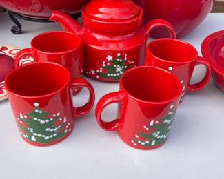 Waectersbach W. Germany Christmas mug set