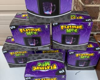 New in box flashing mugs multiple quantity