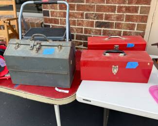 tool boxes, step ladder