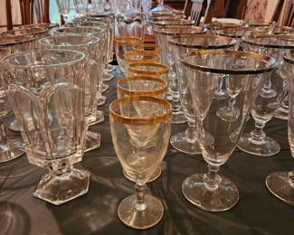 Tons of antique and vintage glassware