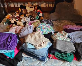 Ladies, mens, and kids clothes