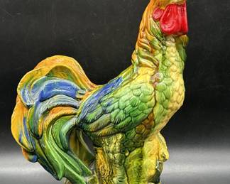 Country Farmhouse Ceramic Rooster Figurine