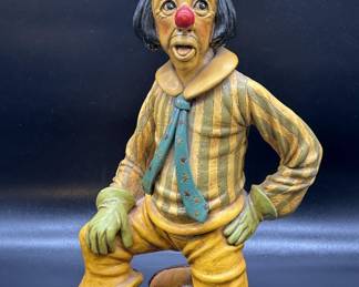 Vintage Florantine Art Clown Figurine from Italy