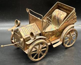 Vintage Brass Jalopy Model Car