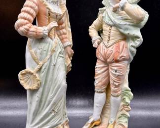 La Belle Époque Bisque Porcelain Figurines