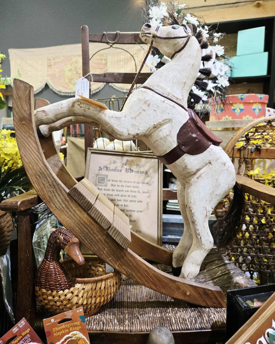 Rocking Horse. Duck Basket